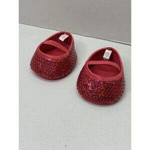 Build a Bear workshop Pink Glitter Sequin shoes BAB